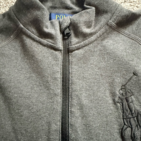 Polo Ralph Lauren Charcoal and White Kids Sweater - Picture 3 of 6